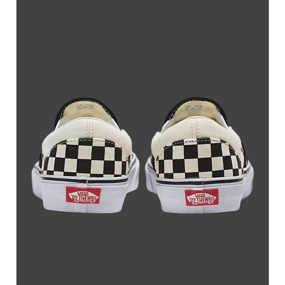 Women Size 8.5 - VANS Classic Slip-On Checkerboard Black, fit closer to W9/M7.5 - Picture 2 of 5